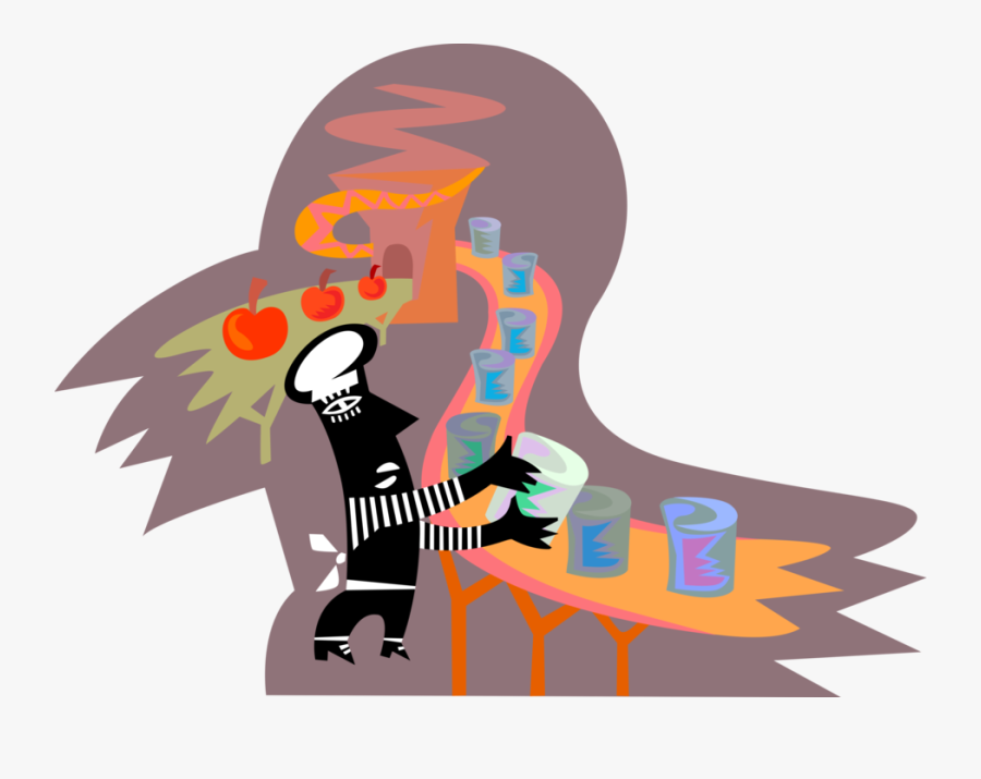 Worker Vector Factory - Cartoon Canning Factory, Transparent Clipart