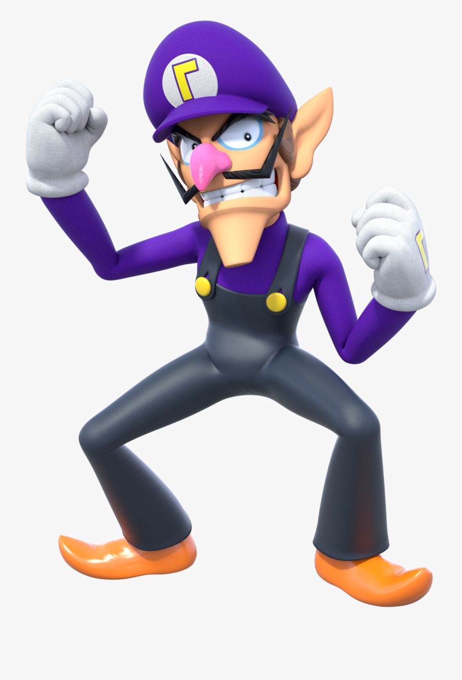 Waluigi Super Mario Party, Transparent Clipart