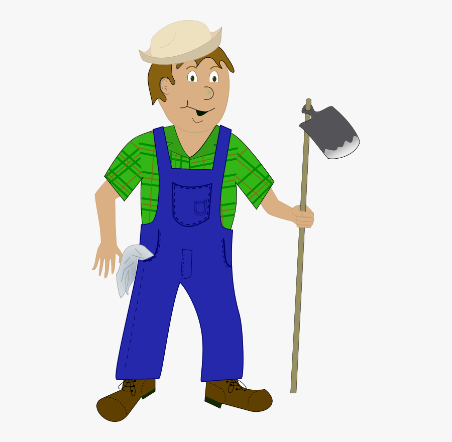 Free Clipart - Cartoon Farmer, Transparent Clipart