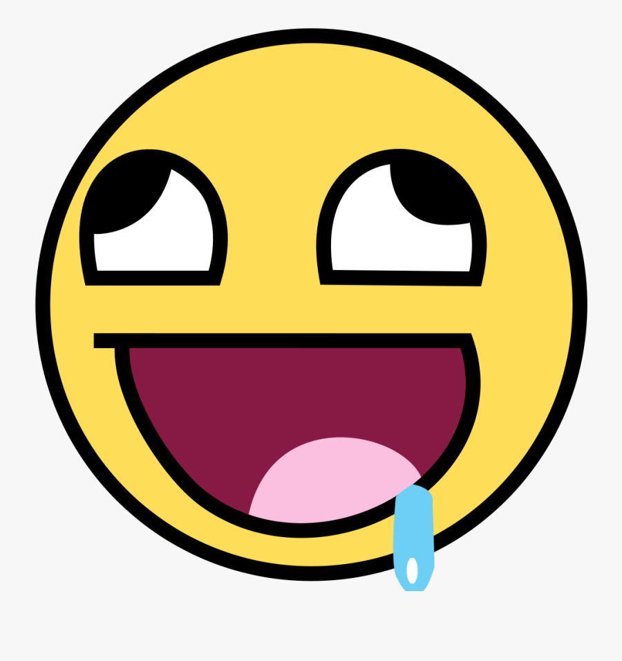 Smiley Face Emoticon Sticker Clip Art - Epic Face, Transparent Clipart