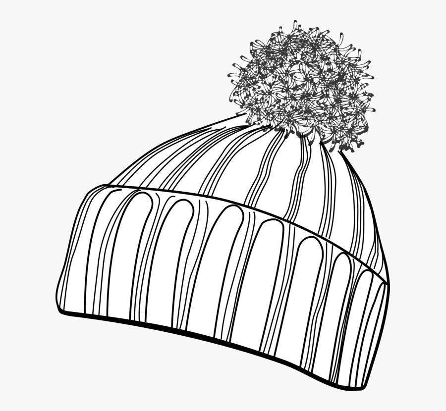 Line Art,monochrome Photography,tree - Red Winter Hat Clipart, Transparent Clipart