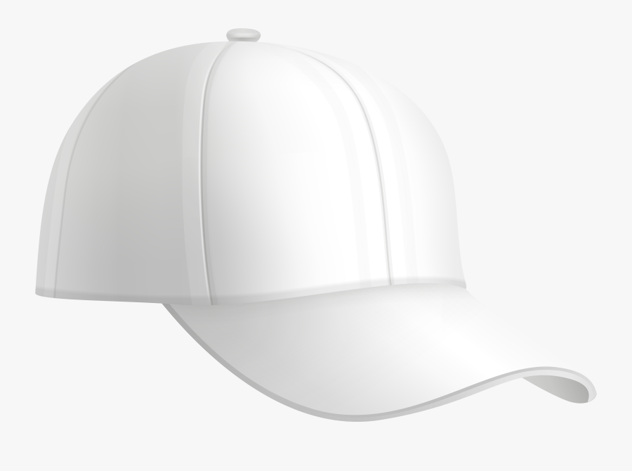 Transparent Baseball Ball Clipart Black And White - White Baseball Cap Png, Transparent Clipart