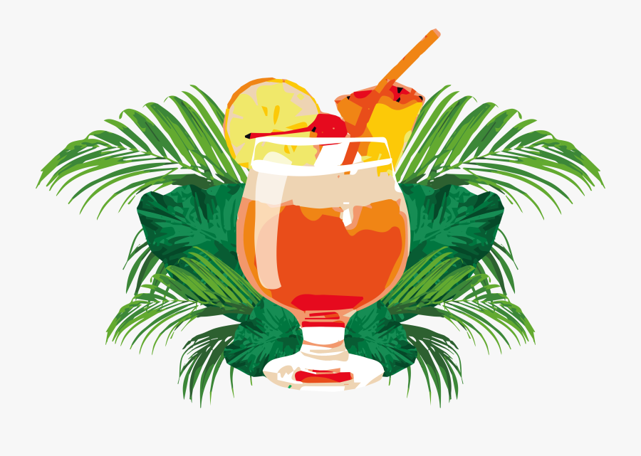 Orange Juice Mai Tai, Transparent Clipart