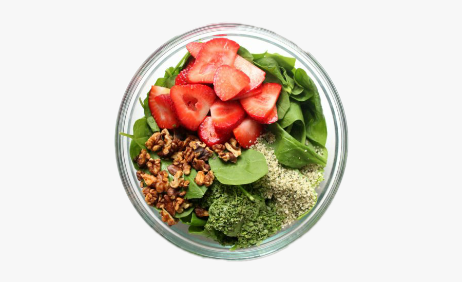 #vegetables #salad #strawberries #bowl #healthy #healthyhabits - Bowl Of Salad Transparent, Transparent Clipart