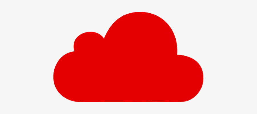 Red Cloud Clipart Png - Cloud Logo Red Png, Transparent Clipart