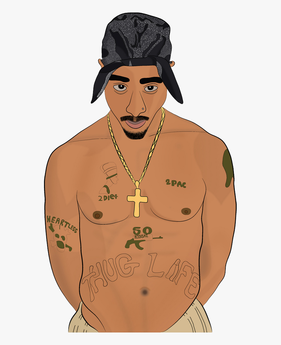 2pac, Tupac Shakur Png - Cartoon Tupac Shakur, Transparent Clipart