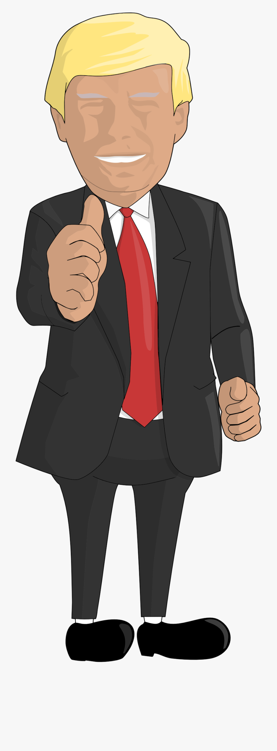 Trump Thumbs Up Png - Tuxedo, Transparent Clipart