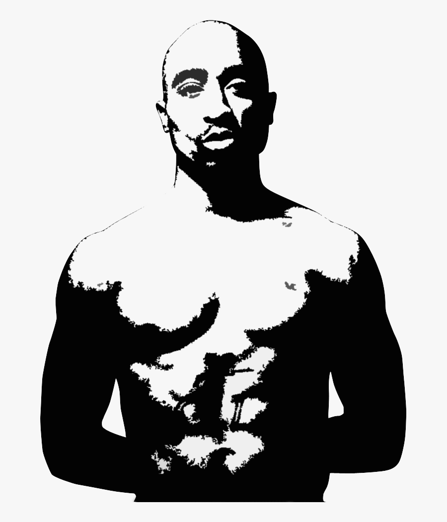 Imagenes Tipo Stencil [creaci�n Propia] - Tupac Stencil, Transparent Clipart