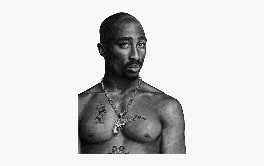 Tupac White Background, Transparent Clipart
