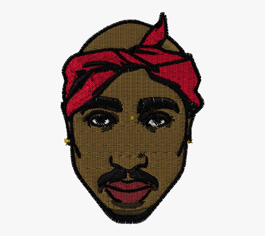 Tupac Patch, Transparent Clipart