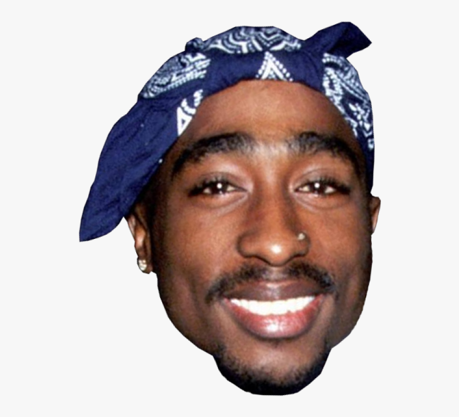 Transparent Cheetah Face Png - Tupac Shakur, Transparent Clipart