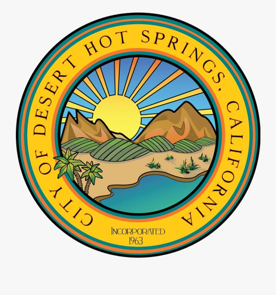 Desert Hot Springs Seal, Transparent Clipart