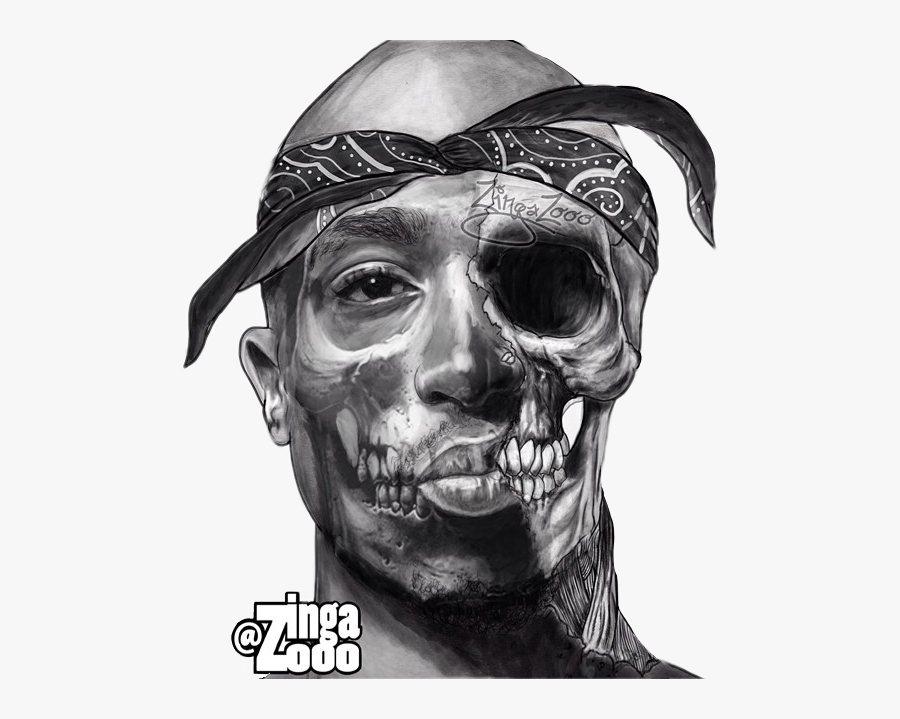 #2pac #tupac #thetruth #tru #alleyesonme #2pacshakur - Skull 2pac, Transparent Clipart