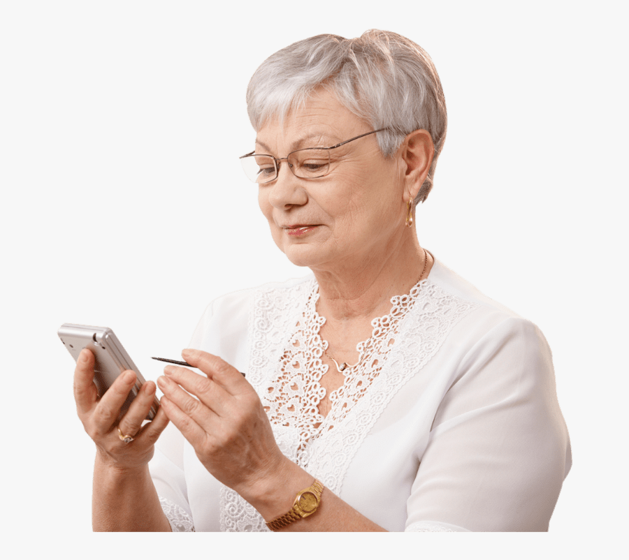 Telephone, Old Women, Woman, Hands - Old Woman Png Transparent, Transparent Clipart