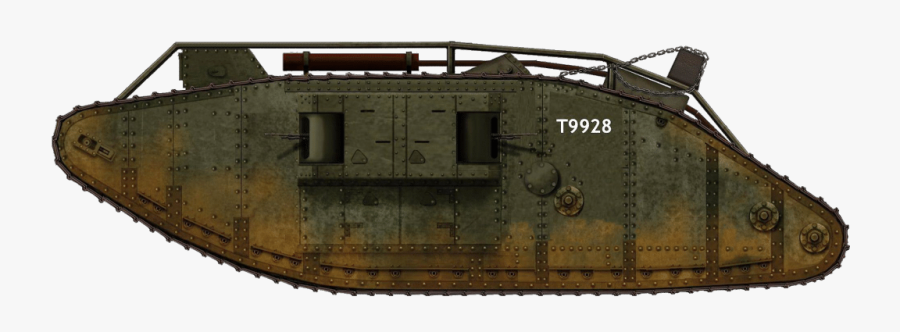Transparent Wwi Clipart - British Tank Mark Iv, Transparent Clipart
