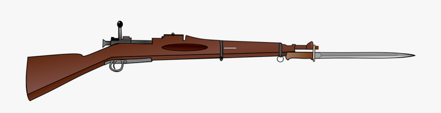 Rifle, M1903 Springfield, Bayonet, War - M1903 Springfield With Bayonet, Transparent Clipart