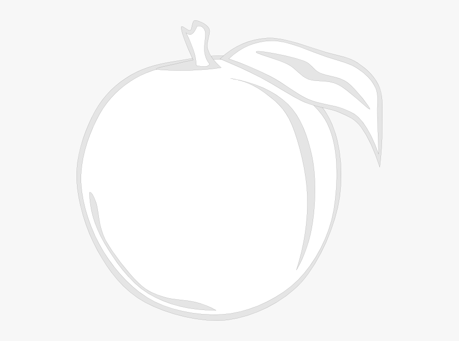 Peaches Clipart Black And White - Circle, Transparent Clipart