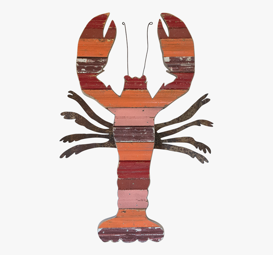 Folk Art Maine Lobster - Crab, Transparent Clipart