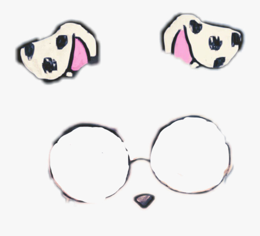 Transparent Dog Ears Clipart - Snapchat Glasses Filter Png, Transparent Clipart