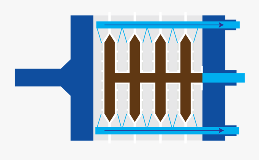 Filter Press With Filter Cake - Diagram Of Filter Press, Transparent Clipart