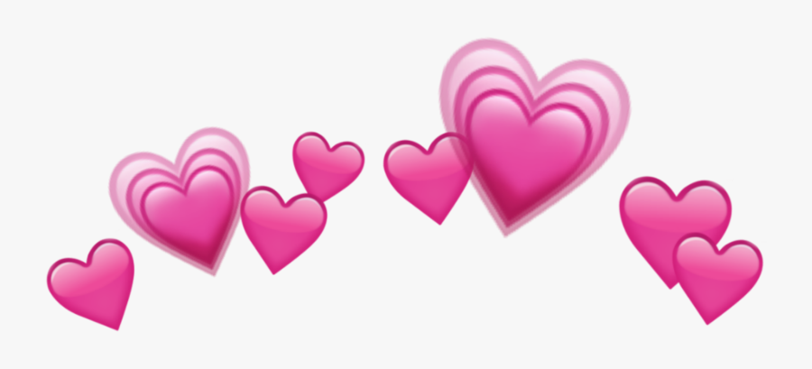 Transparent Emoji Tumblr Png - Blue Heart Crown Png, Transparent Clipart