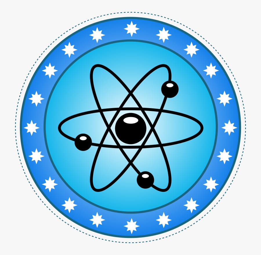 Atom Emblem, Transparent Clipart