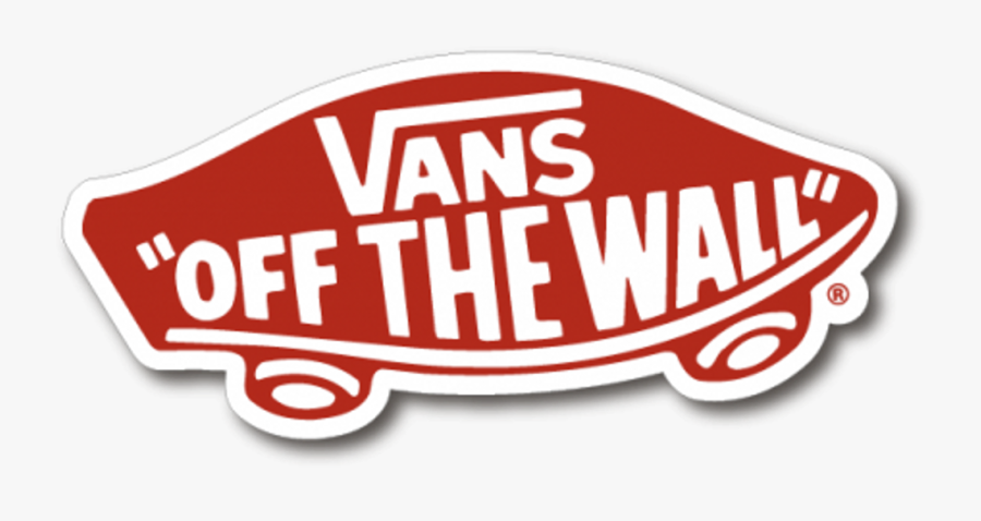 Red Shoes Clothes Vans Logo Brand Skate Skateboarding - Transparent Background Vans Sticker Png, Transparent Clipart