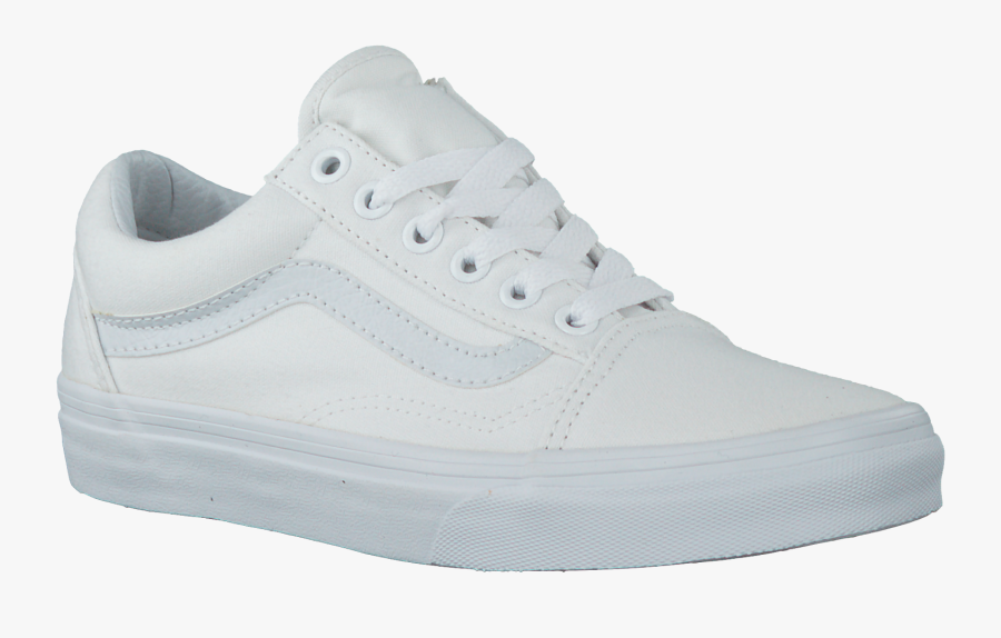 White Vans Png - Vans Old Skool Wit, Transparent Clipart