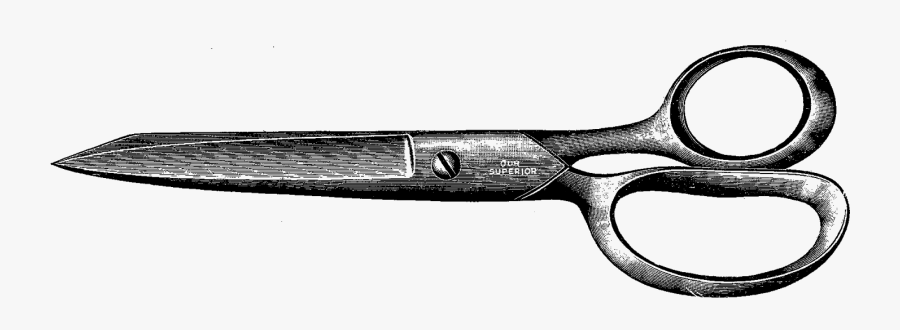 Old Pair Of Scissors, Transparent Clipart