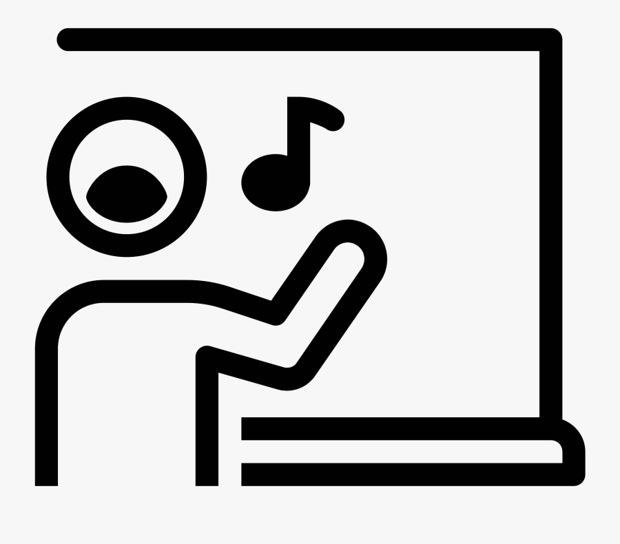 Singing Icon Free Download - Profesor Musica Png, Transparent Clipart