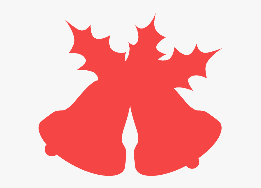 Campanas Navideñas Silueta, Transparent Clipart