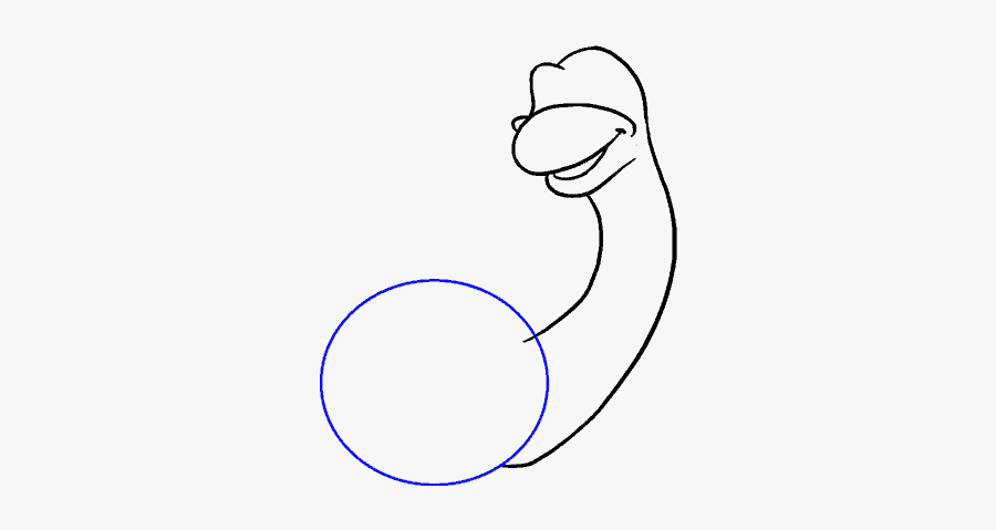 How To Draw Dinosaur - Cartoon, Transparent Clipart