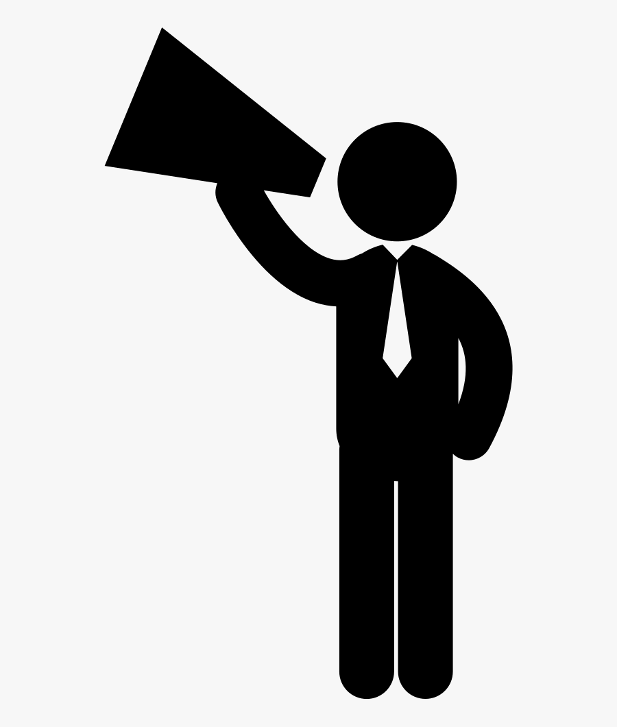 Man Clipart Speaker - Man Speaking Png, Transparent Clipart