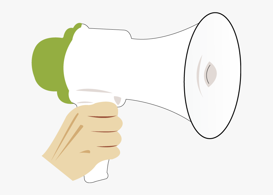 Hand Holding Megaphone Png, Transparent Clipart
