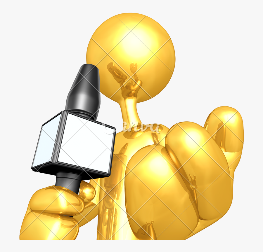 Microphone Clipart Reporter Microphone - Journalist, Transparent Clipart