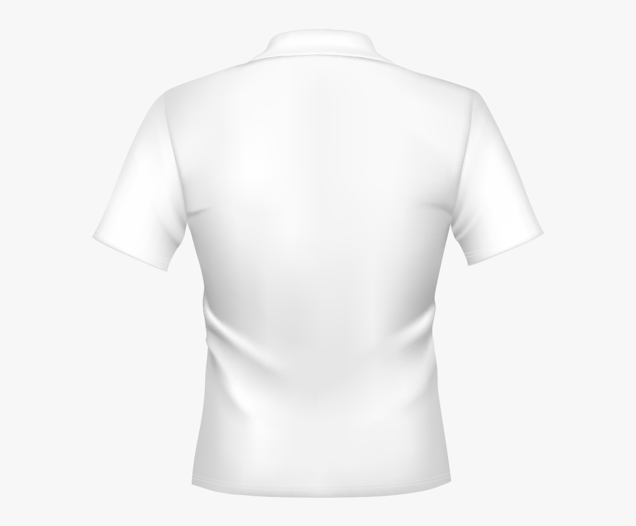 Plain White Collar T Shirt, Transparent Clipart