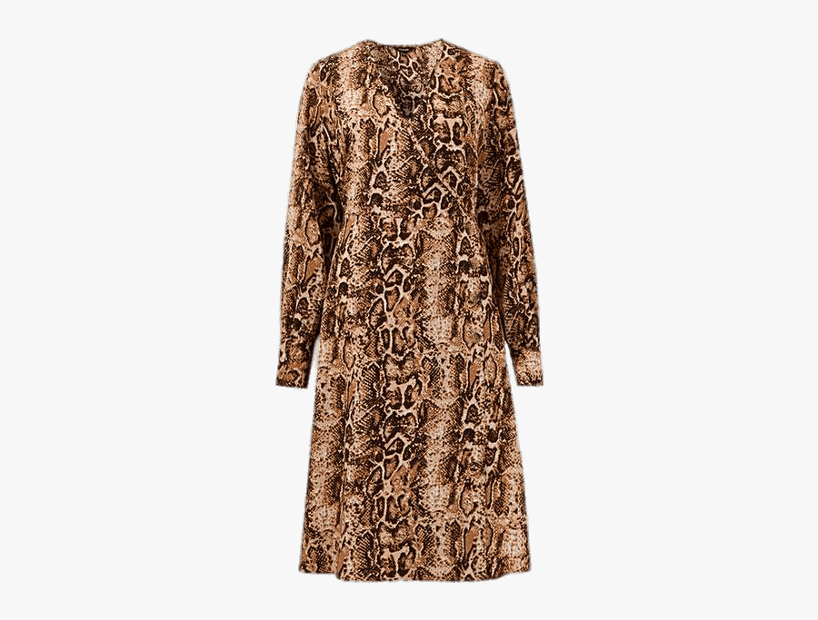 Snakeskin Design Wrap Dress - Pattern, Transparent Clipart