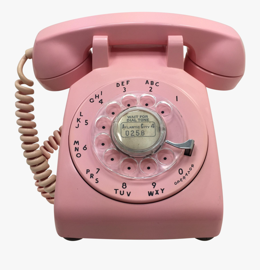 Clip Art Rotary Phone History - Rotary Phone Pink , Free Transparent
