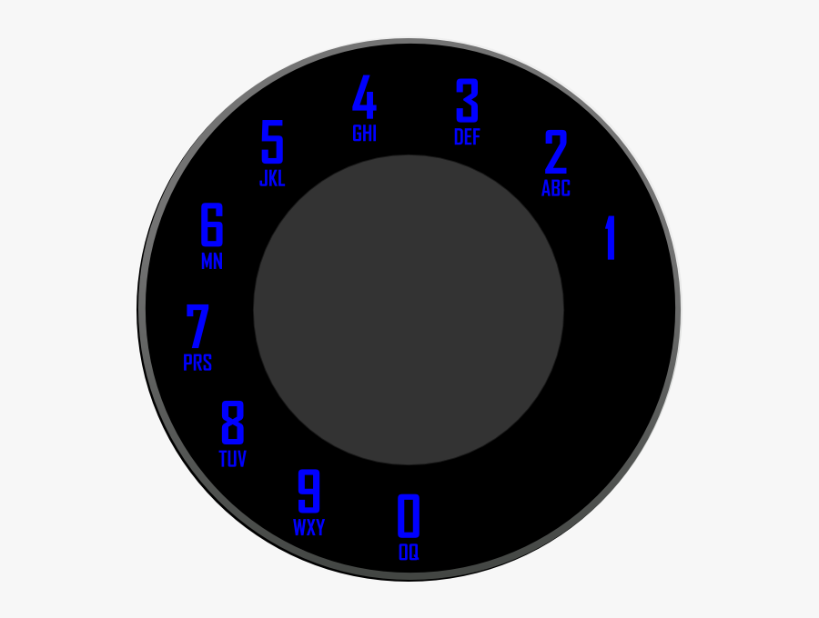 Transparent Rotary Phone Clipart - Circle, Transparent Clipart