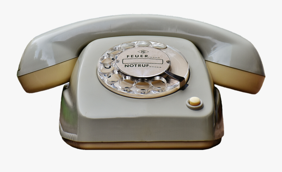 Transparent Old Phone Png - Old Telephone From 60s, Transparent Clipart