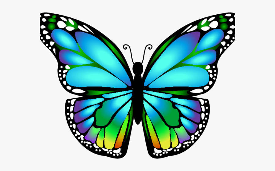 Blue Butterflies Tattoo 3d, Transparent Clipart
