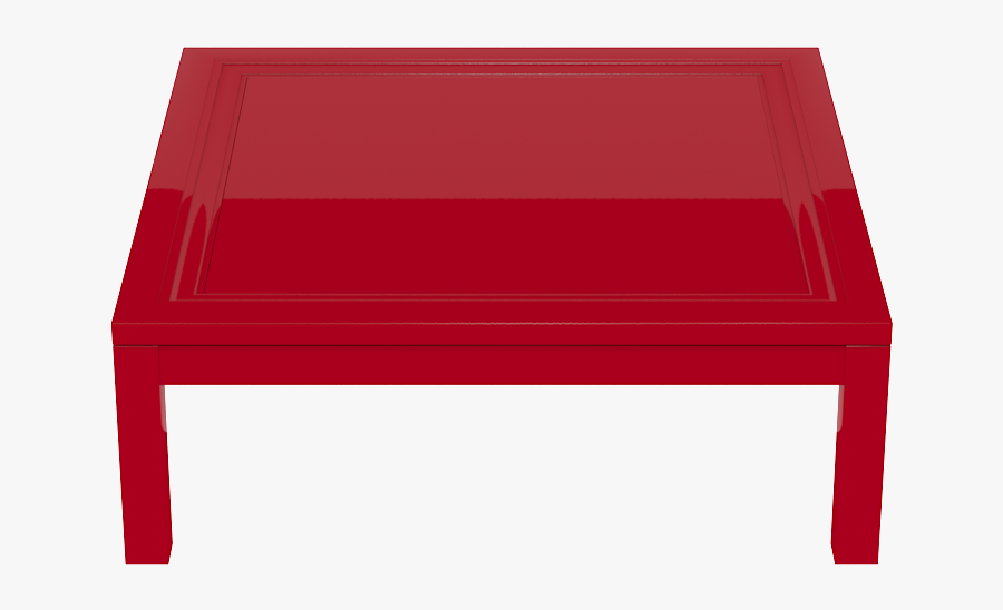 Red Coffee Table, Transparent Clipart