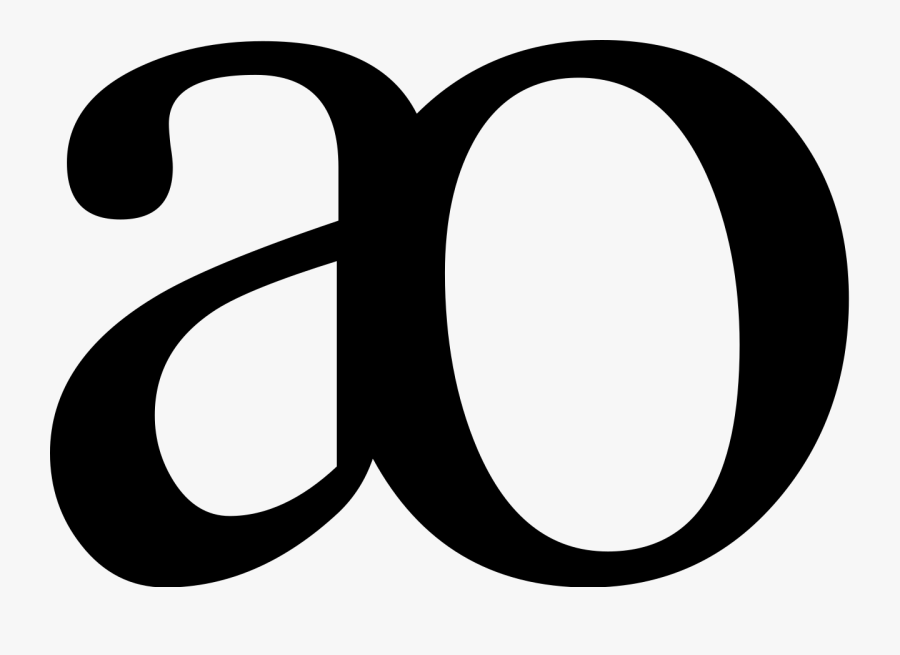 Latin Small Letter Ao - Ao Letter, Transparent Clipart