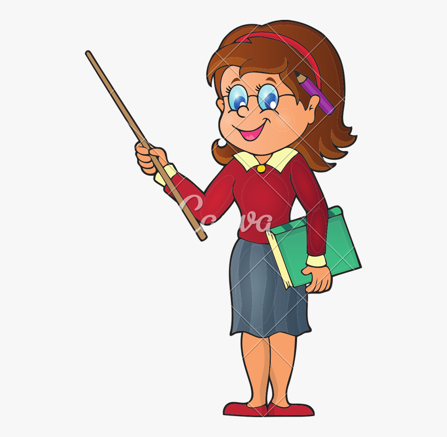 Woman Teacher Icon - Icon Of A Teacher, Transparent Clipart