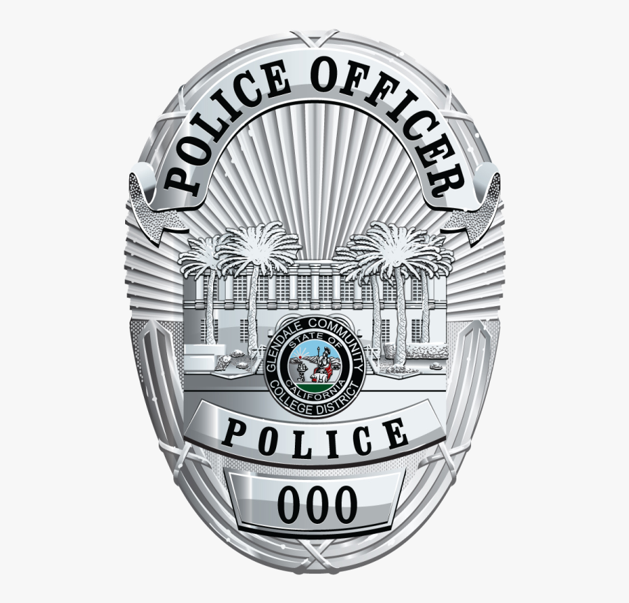 Badge Police Crime Glendale Community College Security - Glendale Police Department Badge, Transparent Clipart