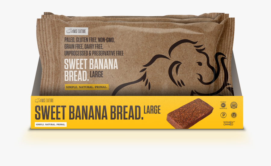 Base Culture Paleo Friendly - Base Culture Banana Bread, Transparent Clipart