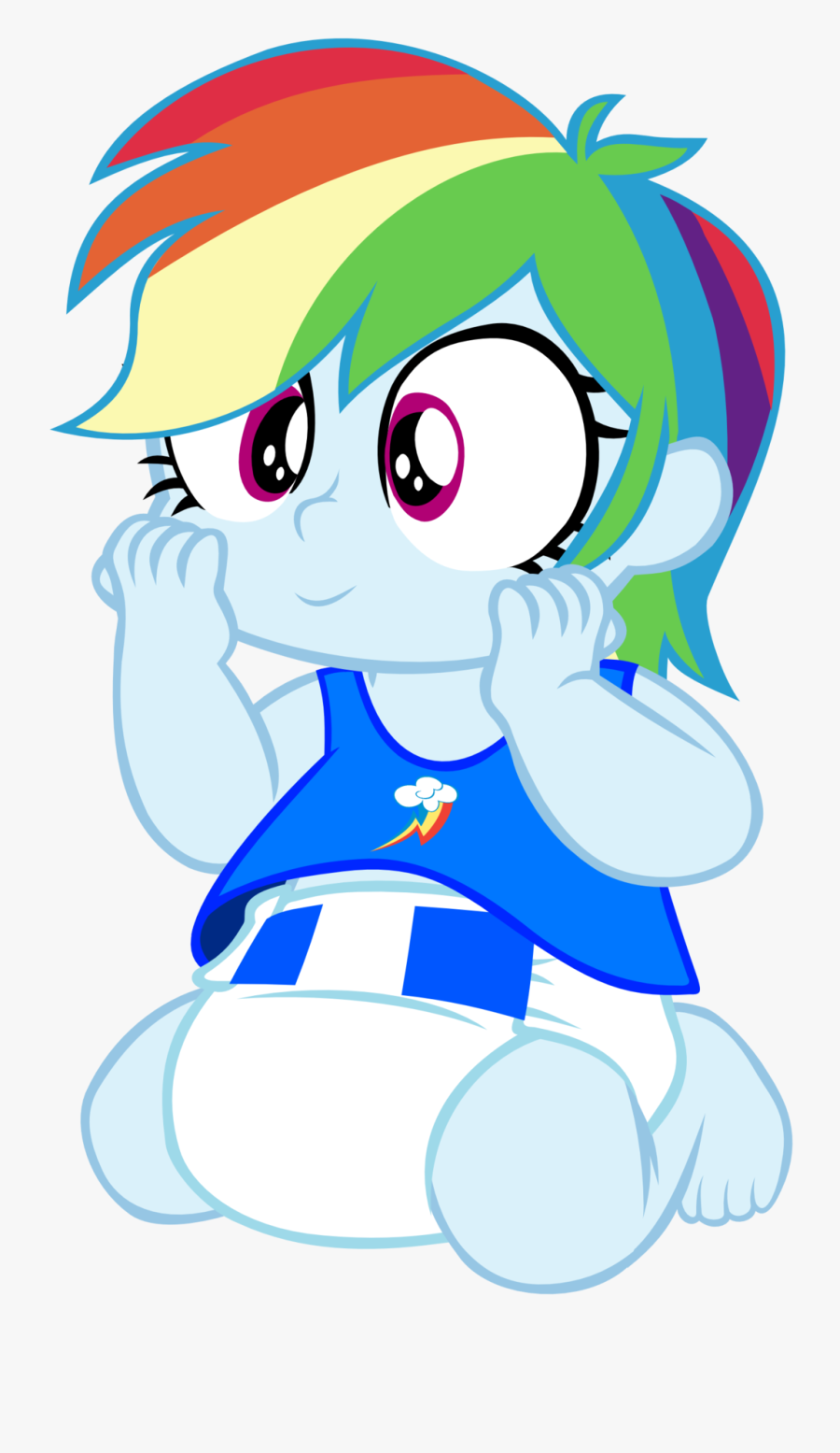 Baby Equestria Girl Rainbow Dash By Megarainbowdash2000 - Mlp Equestria Girls Baby Rainbow Dash, Transparent Clipart