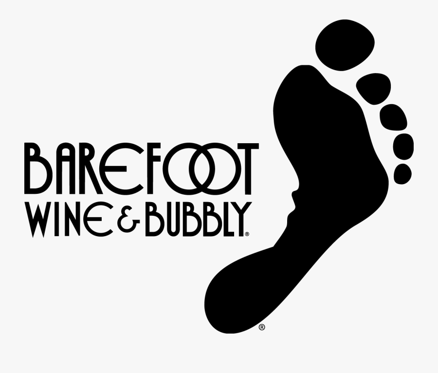 Barefoot Wine Logo Black And White, Transparent Clipart
