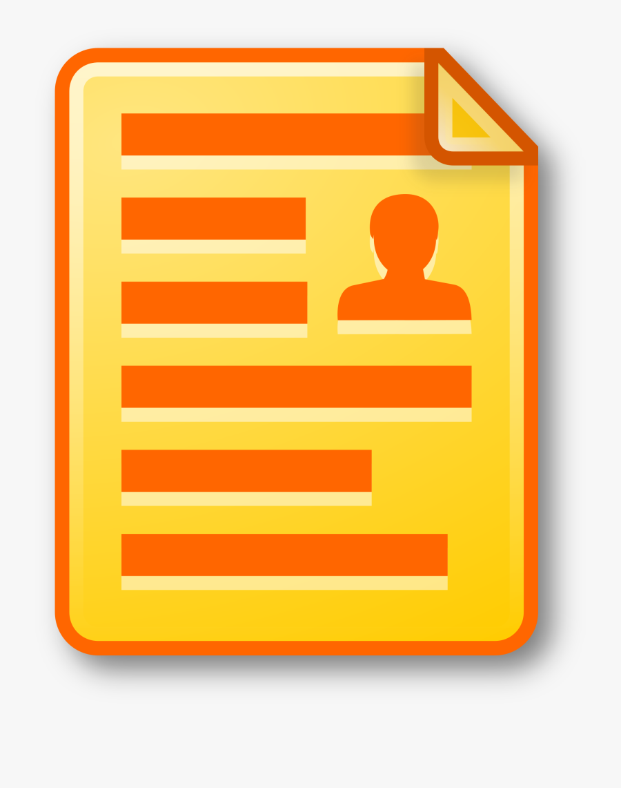Clipart Icon Document Yellow - Document Icon .png, Transparent Clipart