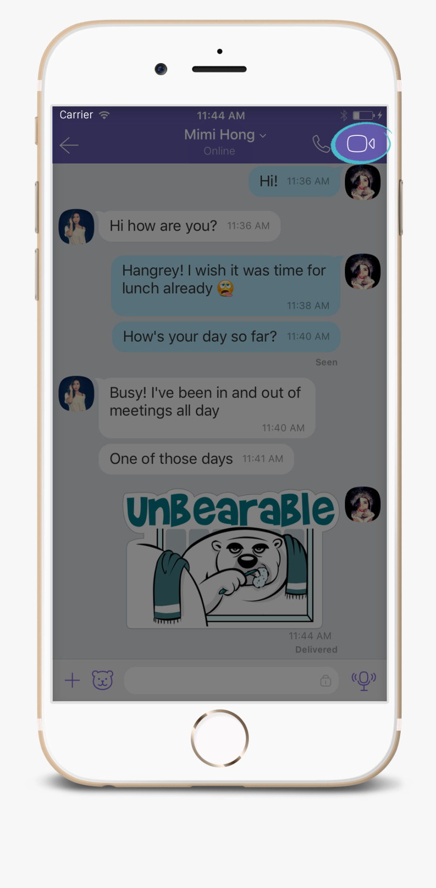 Video Call Snapshot 3 Png - Viber Video, Transparent Clipart